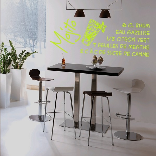 Voorbeeld van de muur stickers: Mojito